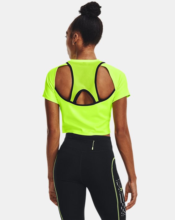 T-shirt court à manches courtes UA Run Anywhere pour femme, Green, pdpMainDesktop image number 1